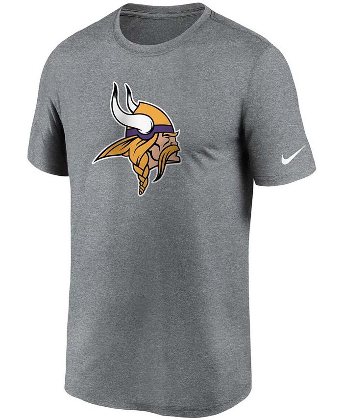 Nike Men's Gray Minnesota Vikings Logo Essential Legend Performance T ...