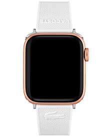 Petit Pique White Silicone Strap for Apple Watch® 38mm/40mm