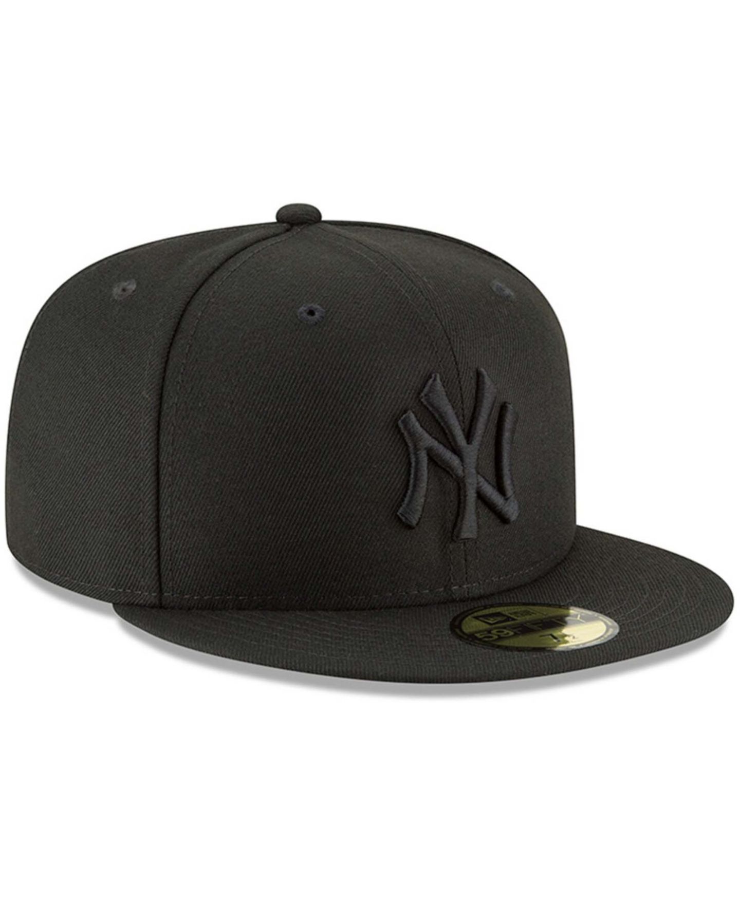 Мужская кепка New Era Black New York Yankees Primary Logo Basic 59FIFTY Fitted Hat — фото 3