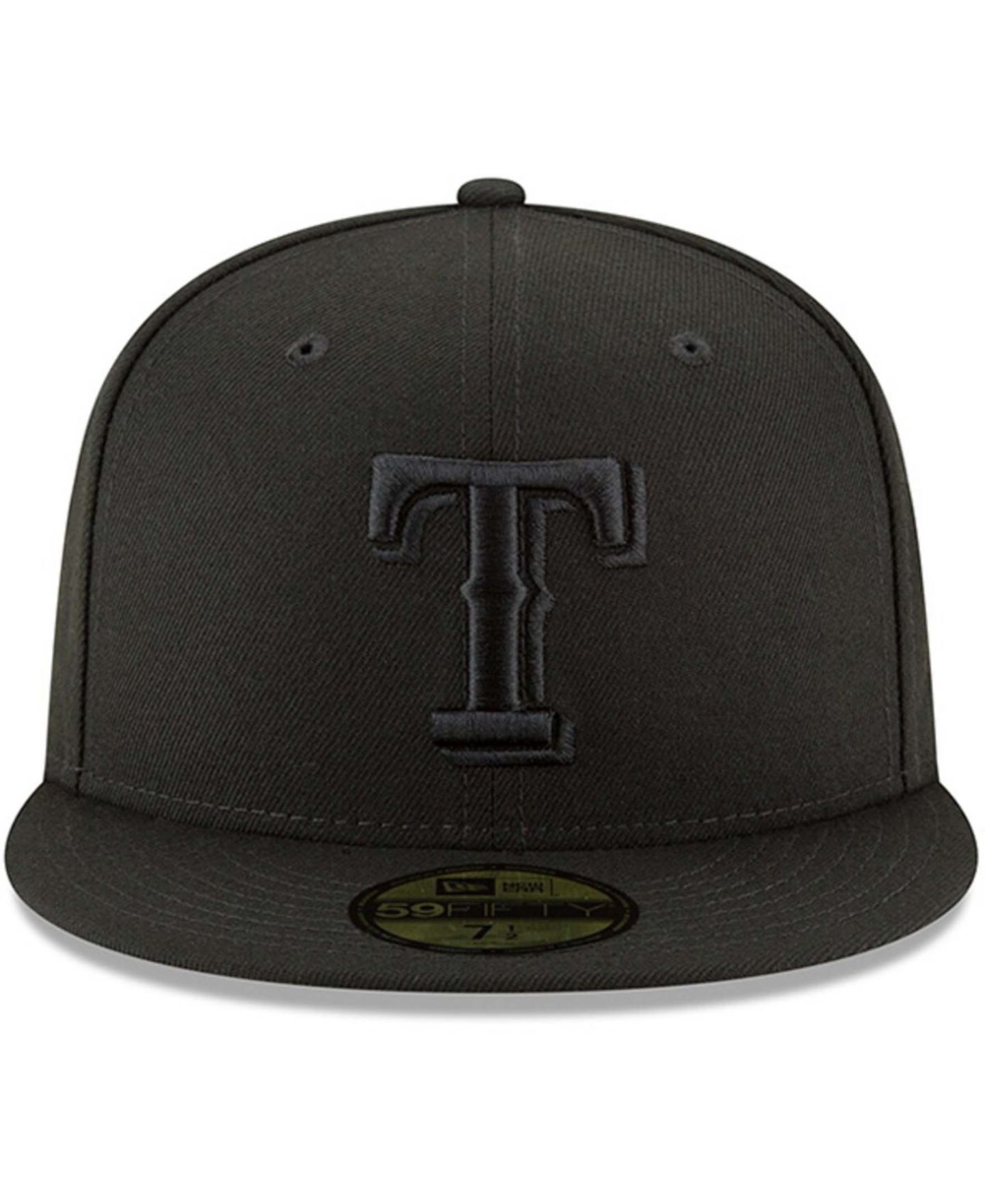 Мужская кепка New Era Black Texas Rangers Primary Logo Basic 59FIFTY Fitted Hat — фото 4