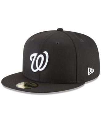 Men's Black Washington Nationals 59FIFTY Fitted Hat