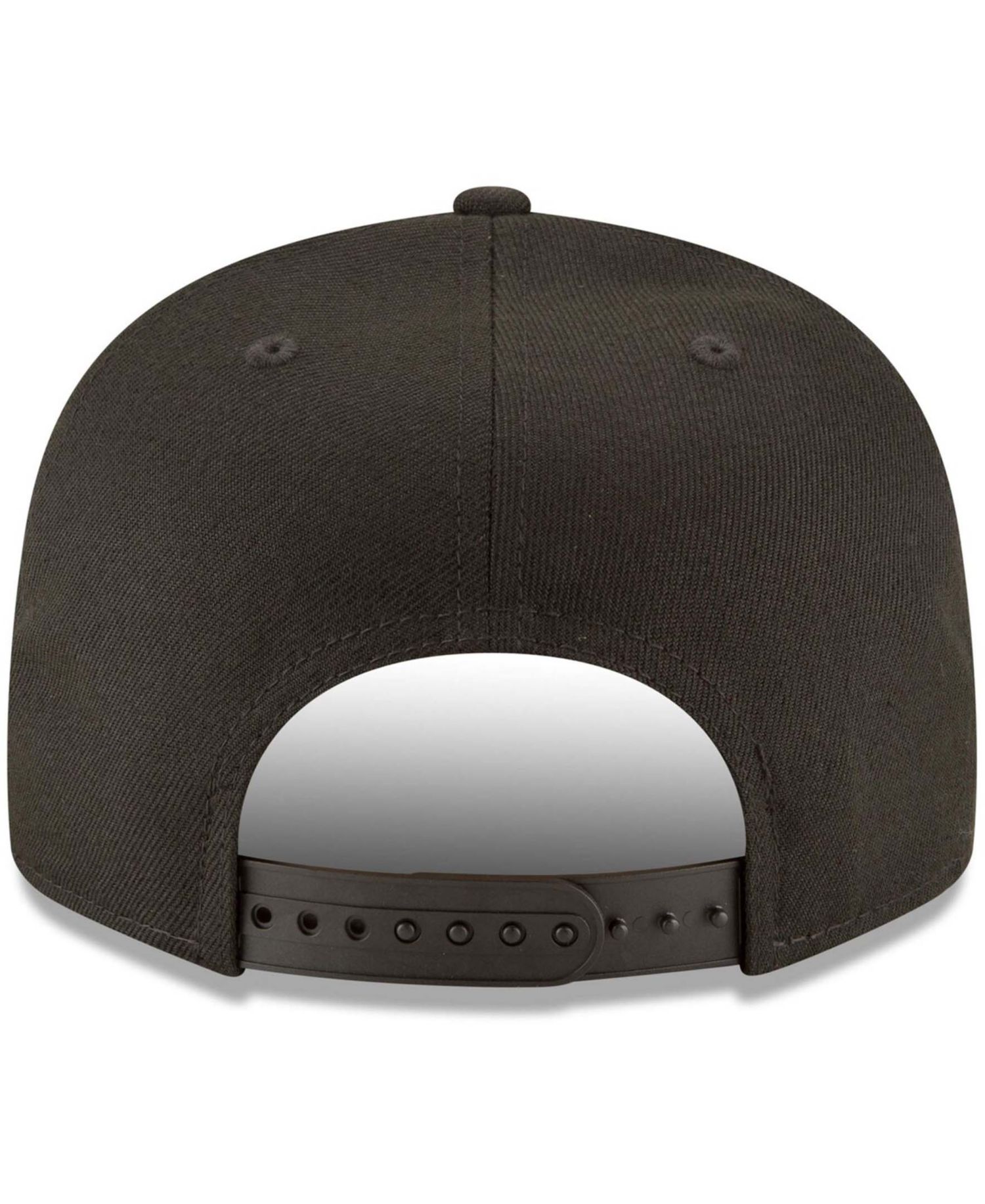 Men's Black Washington Nationals Black on Black 9FIFTY Team Snapback Adjustable Hat
