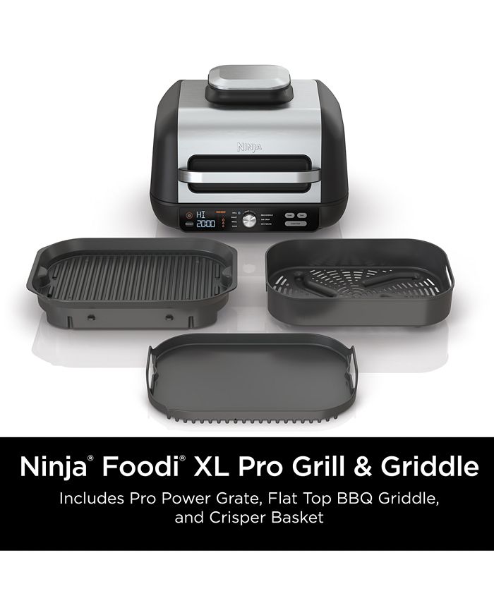 Ninja IG601 Foodi™ XL Pro Indoor Grill & Griddle, 4qt Air Fryer, Roast