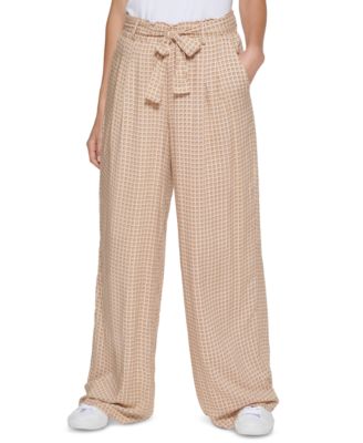 Calvin Klein - Printed Belted Pants