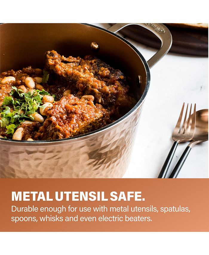 Gotham Steel Hammered Copper NonStick 5Pc. Set Macy's