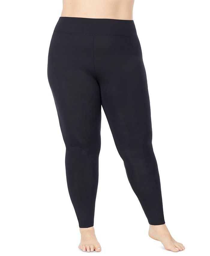 Cuddl Duds Plus Size Softwear with Stretch High Waisted Leggings