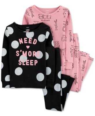 Carter's - Toddler Girls S'mores Cotton Pajamas Set