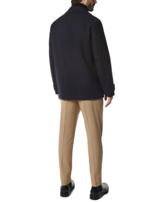 Men's Danton Peacoat with Inset Bib