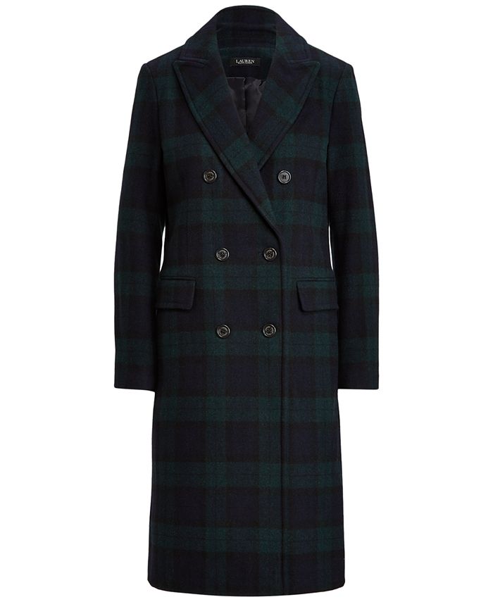 Lauren Ralph Lauren Plaid WoolBlend Coat & Reviews Coats & Jackets Women Macy's