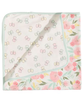 First Impressions Baby Girls Floral Print Blanket, Created for Macy's ...