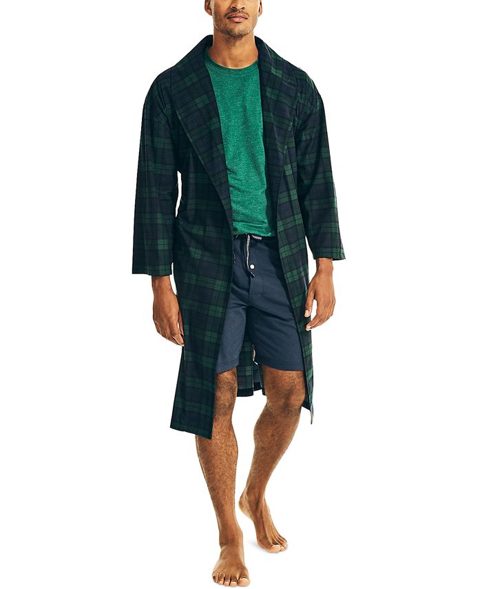 Nautica Men's Cozy Plaid Robe Macy's