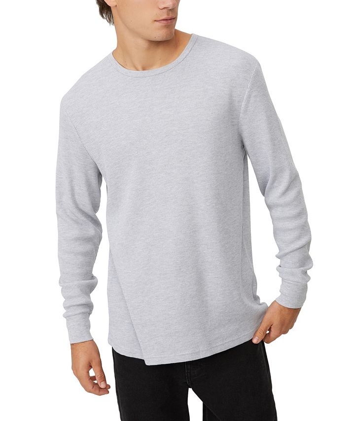 COTTON ON Men's Waffle Long Sleeve T-shirt - Macy's