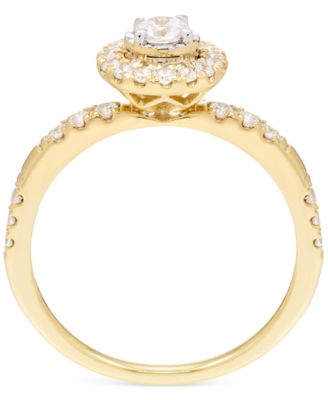 Diamond Halo Ring (1/2 ct. t.w.) in 14k Gold