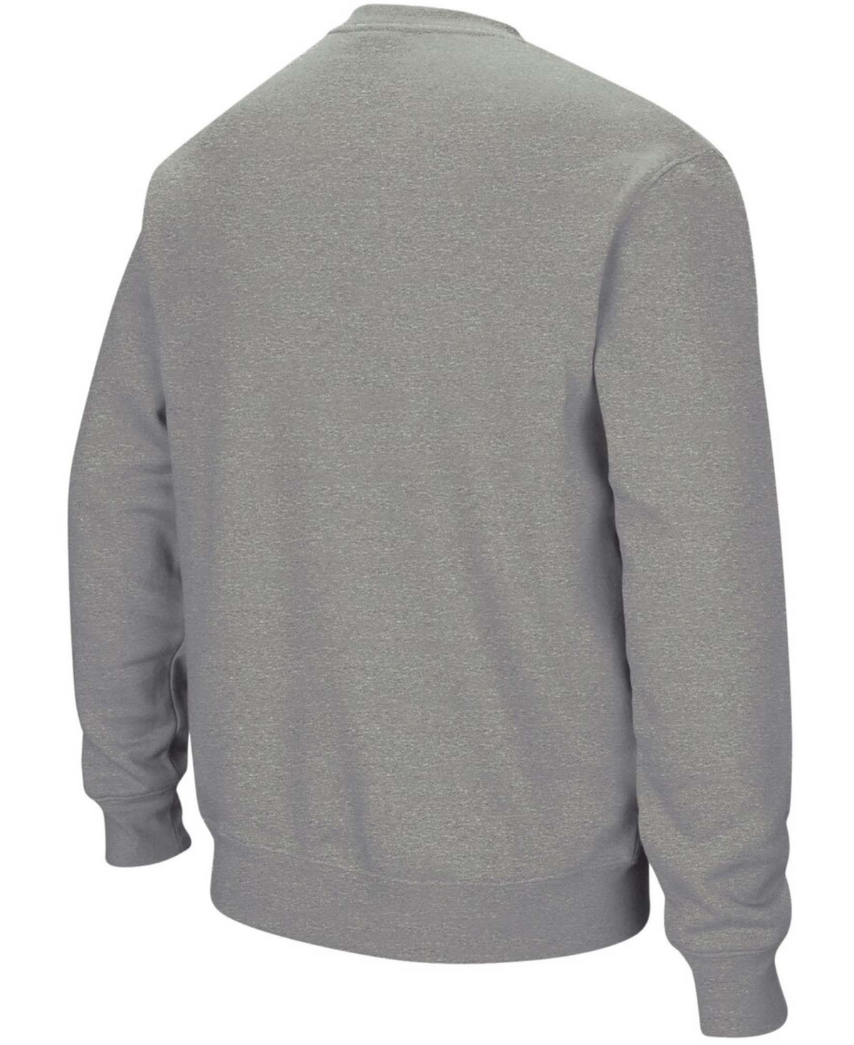 Colosseum Men's Heathered Gray Air Force Falcons Arch Logo Sweatshirt In Heather Gray