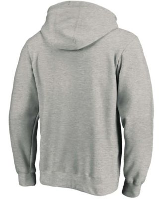 Men's Heathered Gray Dallas Mavericks Team Primary Logo Pullover Hoodie