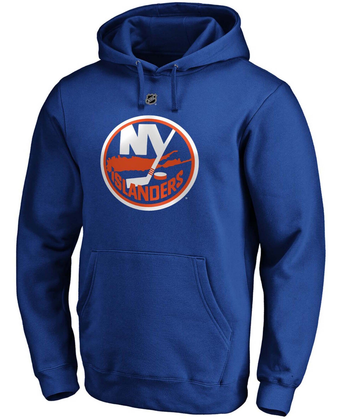 Shop Fanatics Men's Mathew Barzal Royal New York Islanders Authentic Stack Name And Number Pullover Hoodie