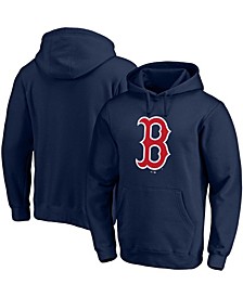 Men's Navy Boston Red Sox Official Logo Pullover Hoodie