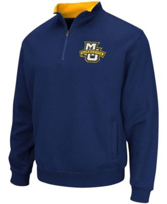 Men's Navy Marquette Golden Eagles Tortugas Logo Quarter-Zip Jacket