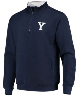 Men's Yale Bulldogs Tortugas Team Logo Quarter-Zip Jacket