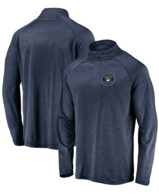 Fanatics Men's Navy Milwaukee Brewers Iconic Striated Primary Logo