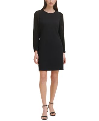 Tommy Hilfiger - Pleated-Sleeve Sheath Dress