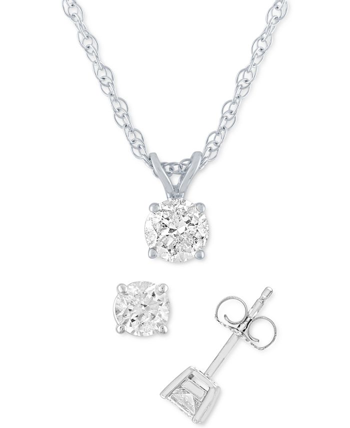 Macy's diamond outlet pendant necklace