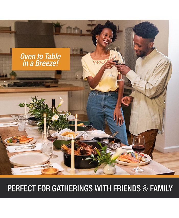 Granite Stone Diamond Granite Stone Oval Roaster Pan, 16” Ultra