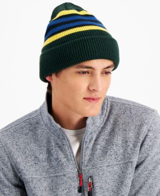 Club Room - Men's Multi-Stripe Beanie, Created for Macy's