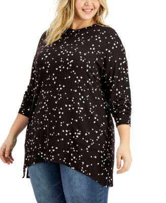 macys plus size tops