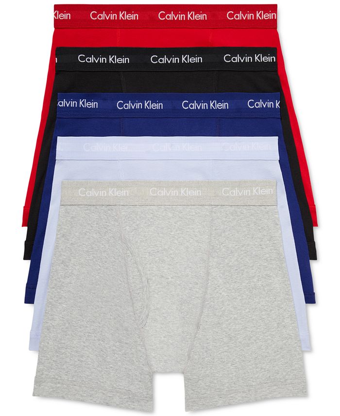 Calvin Klein Men's 5-Pk. Cotton Classics Boxer Briefs - Macy's