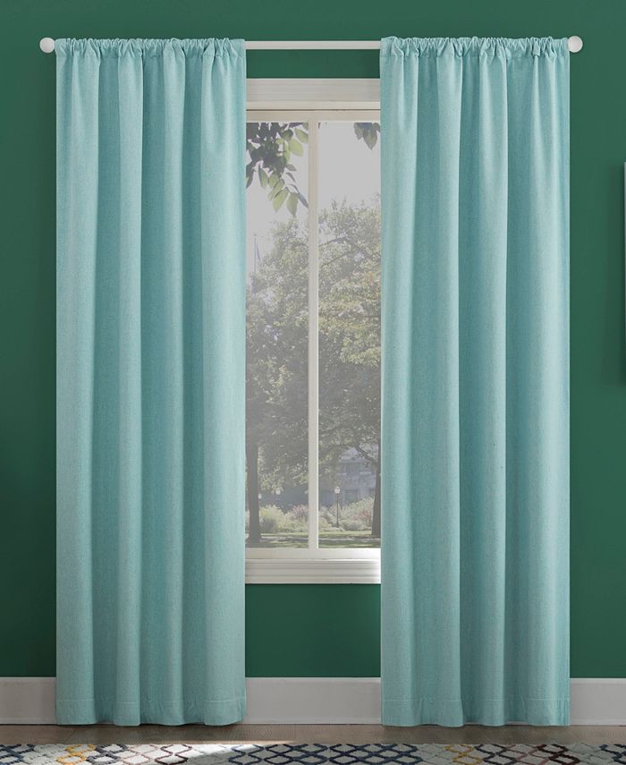 Sun Zero CLOSEOUT! Jules Blackout Rod Pocket Curtain Panel, 84" x 40