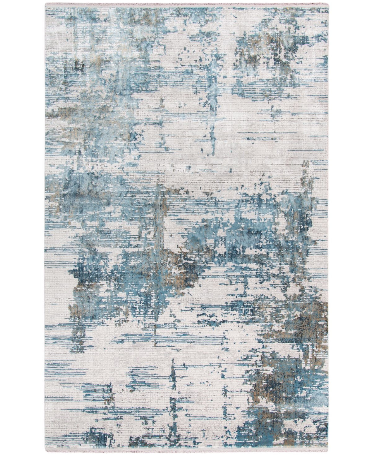 Amer Rugs Venice Veron 4'11in x 7'6in Area Rug - Ivory, Blue