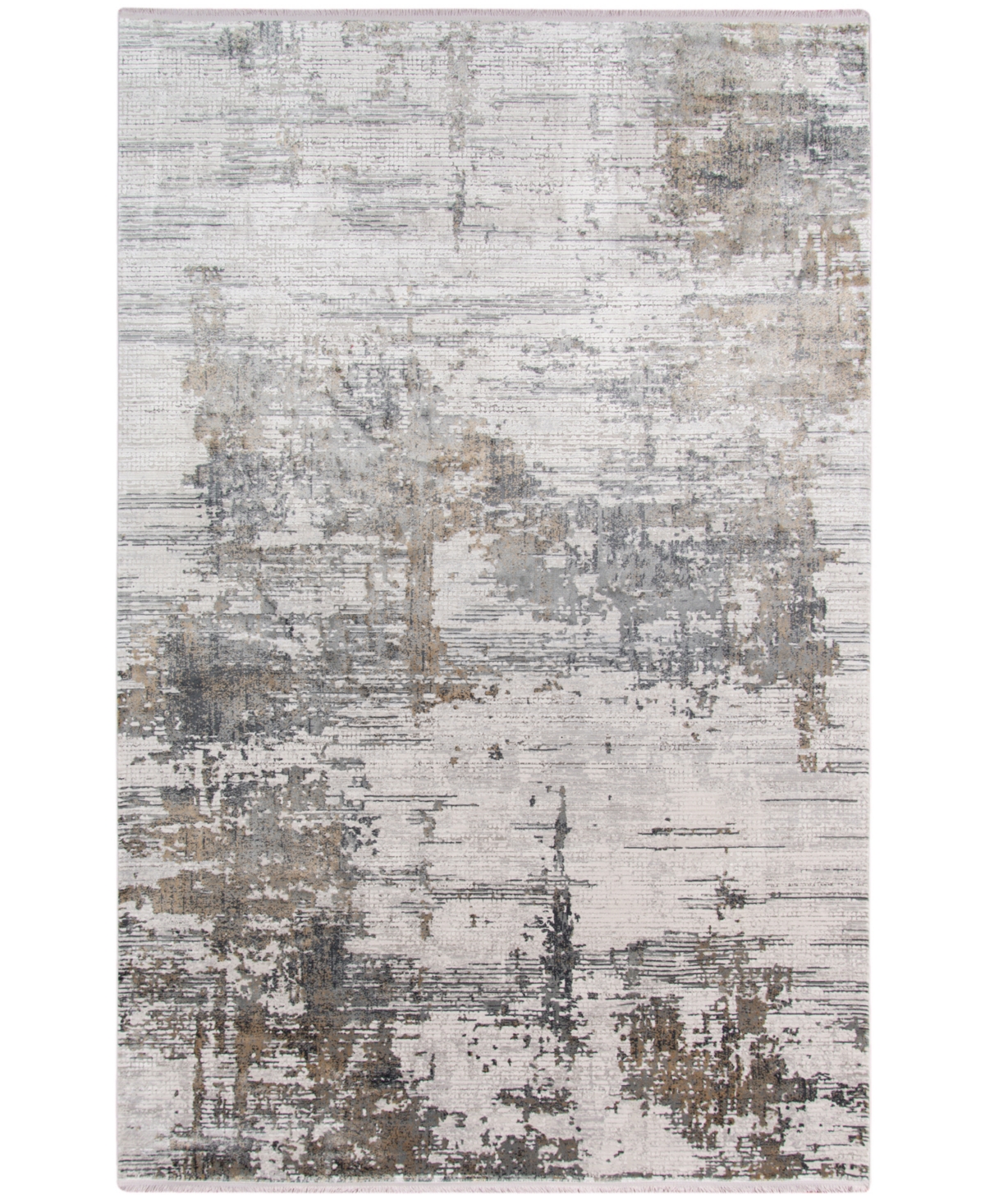 Amer Rugs Venice Veron 4'11in x 7'6in Area Rug - Ivory, Gold-Tone