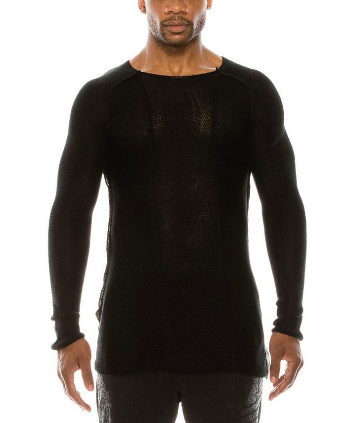 RON TOMSON Men's Modern Mesh Stretchy Slim-Fit Sweater - Macy's