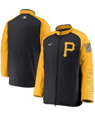 Men's Nike Gray/Black Pittsburgh Pirates Game Authentic Collection Performance Raglan Long Sleeve T-Shirt Size: Small