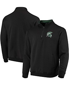 Men's Black Michigan State Spartans Tortugas Logo Quarter-Zip Jacket