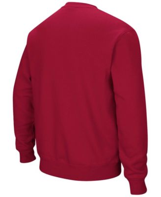 Men's Harvard Crimson Team Arch & Logo Tackle Twill Pullover Sweatshirt