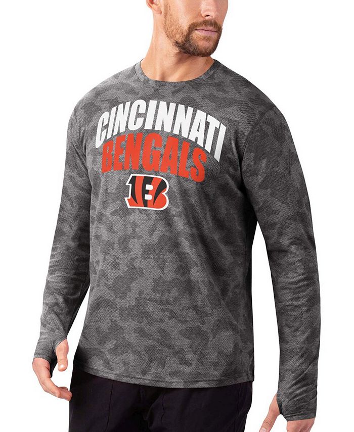 Msx By Michael Strahan Mens Black Cincinnati Bengals Camo Performance Long Sleeve T Shirt Macys 