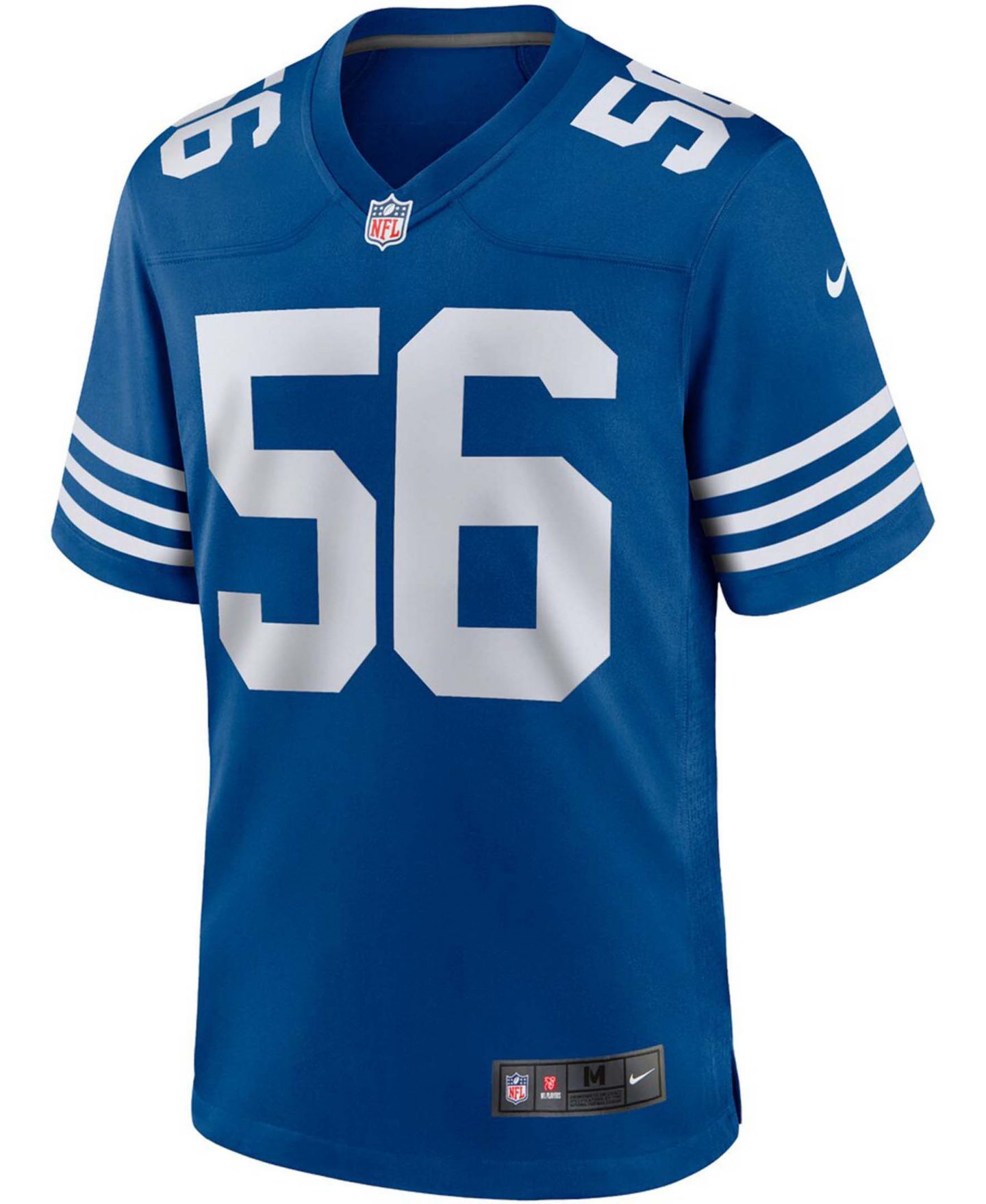 Мужской топ Nike Quenton Nelson Indianapolis Colts Alternate Game Jersey, цвет: Королевский синий — фото 3