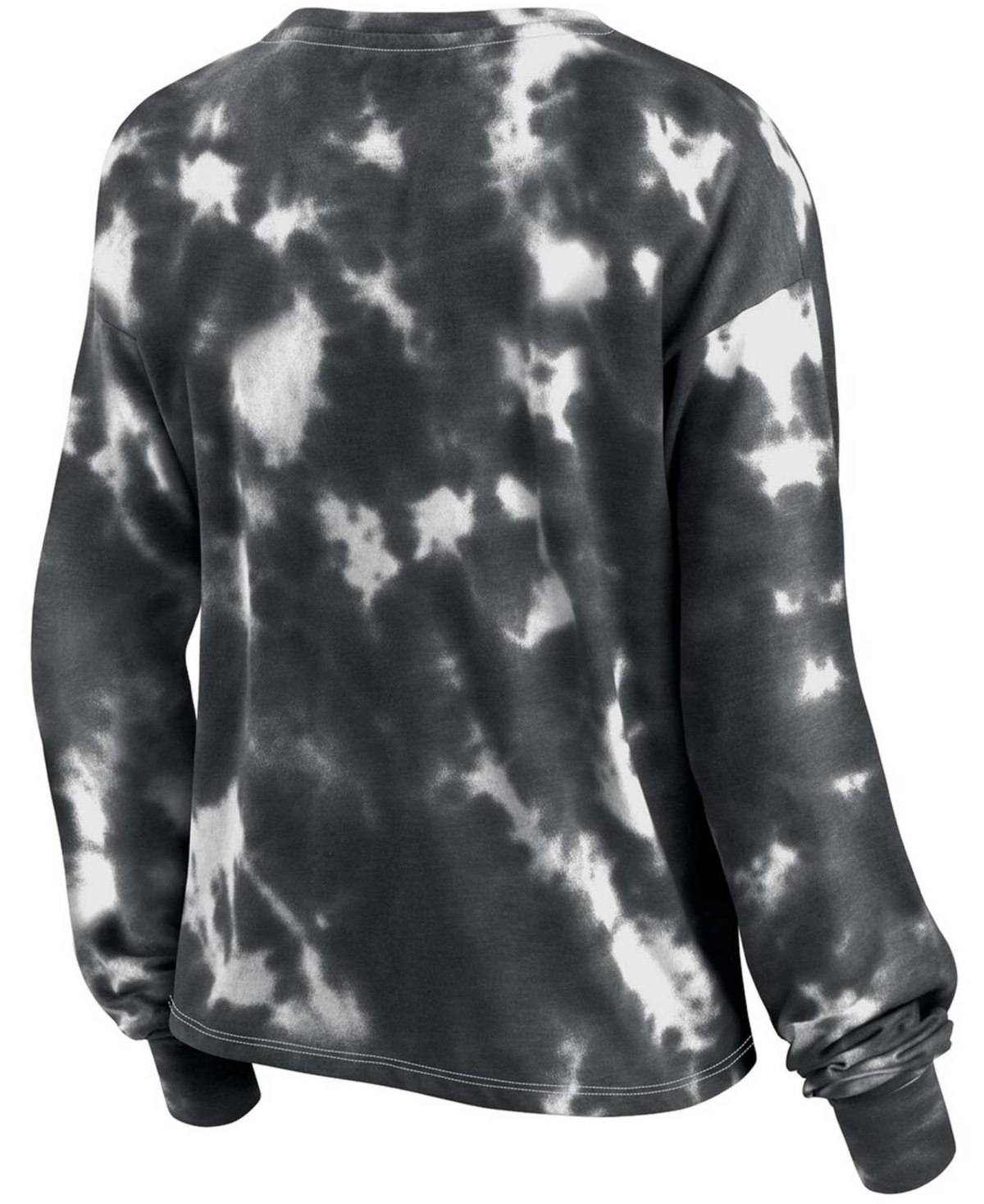 Fanatics Women's White, Black San Francisco Giants Tie-Dye V-Neck Pullover Sweatshirt White/Black