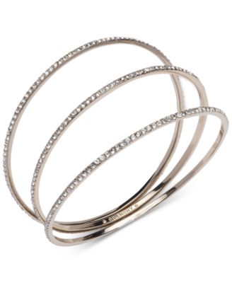 Givenchy - 3-Pc. Set Pav&eacute; Bangle Bracelets