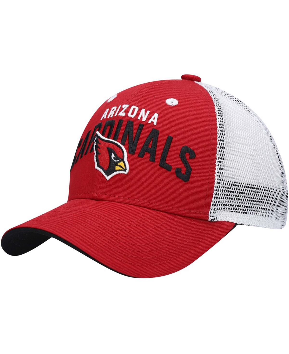 Outerstuff Kids' Big Boys And Girls Cardinal, White Arizona Cardinals Core Lockup Snapback Hat