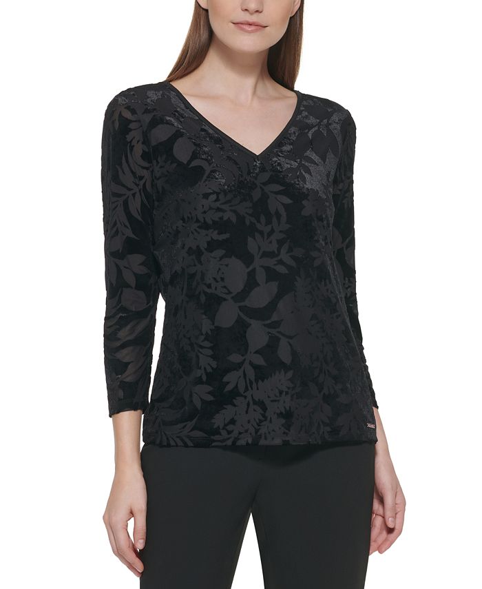 Calvin klein on sale velvet top