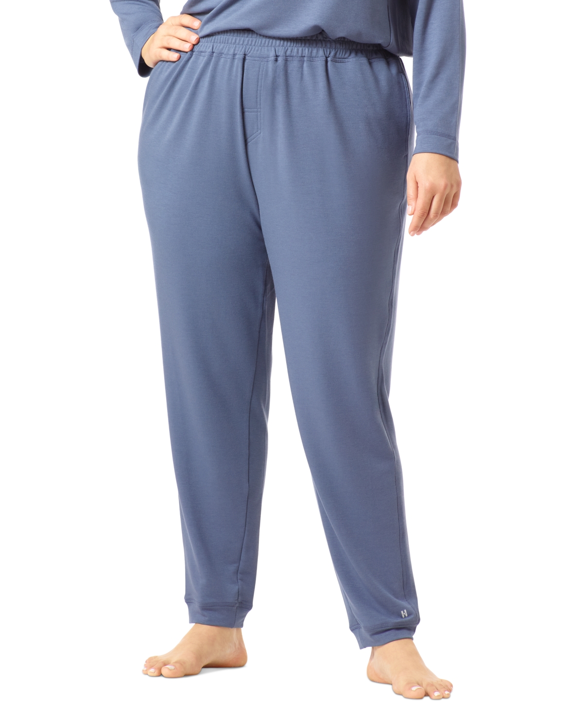 Hue Plus Size French Terry Cuffed Lounge Pant