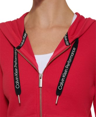 calvin klein women's zip up hoodie