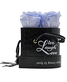 Pop-Up Live, Laugh, Love Heart Shaped Lavender Sachet Real Roses, Box of 3