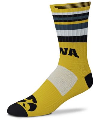 Men's and Women's Black Iowa Hawkeyes Rave Crew Socks - Macy's