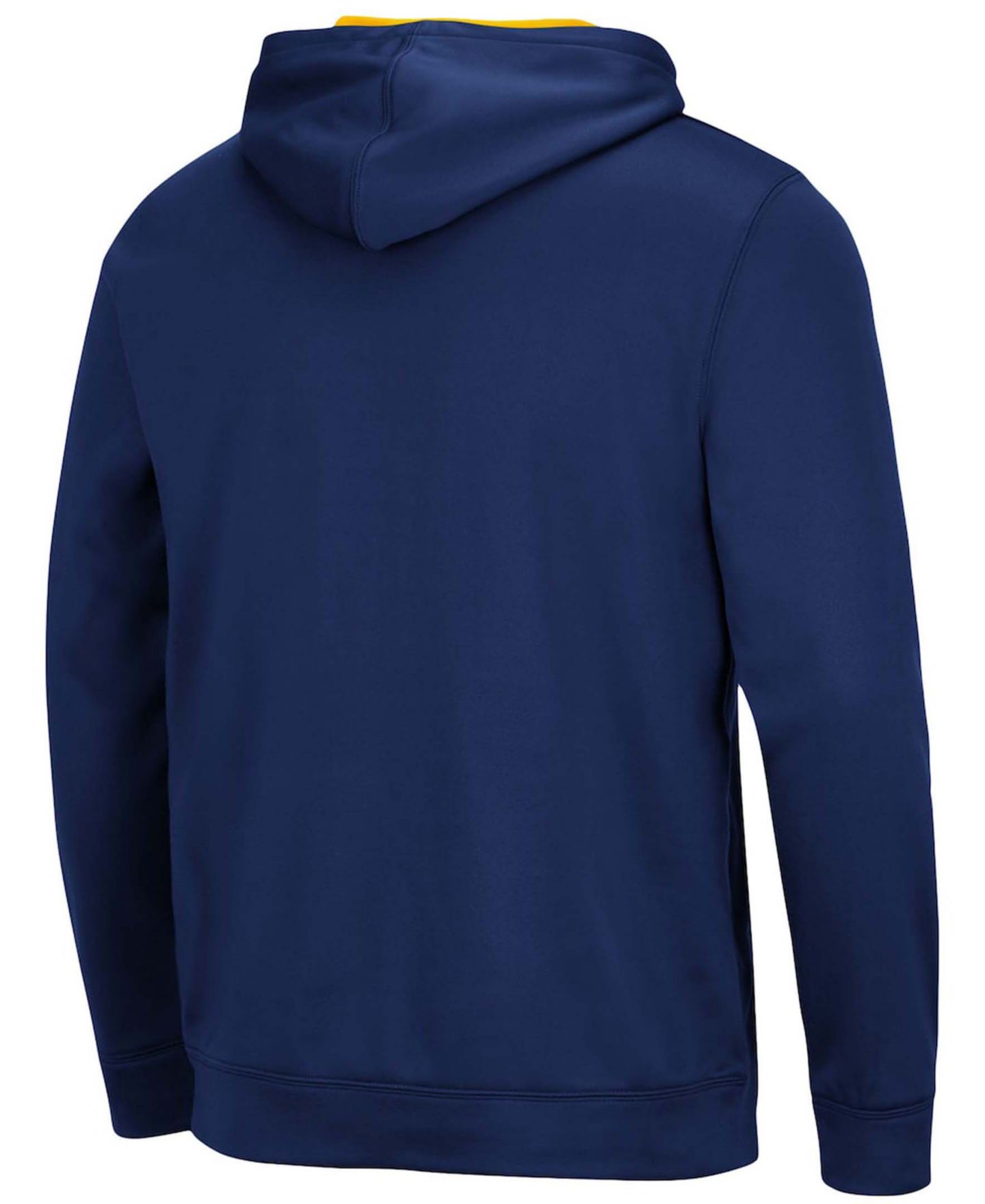 Мужское худи Colosseum Navy Michigan Wolverines Slash Stack 2.0 Pullover — фото 2