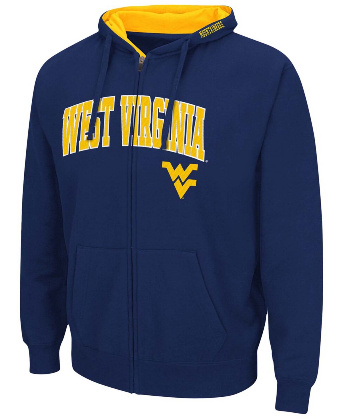 Shop Colosseum Men's Navy West Virginia Mountaineers Arch Logo 3.0 Full-zip Hoodie