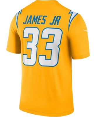 Nike Los Angeles Chargers No33 Derwin James Jr Gold Men's Stitched NFL Limited Inverted Legend 100th Season Jersey